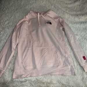Light Pink (breast cancer awareness) North Face Hoodie Size Large